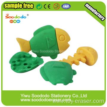 Lovely Fish Shaped Rubber Erasers